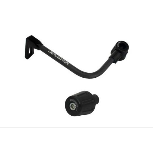 Lever guard ACCOSSATO with black hose and joint left, aluminium