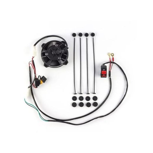 Radiator cooling fan and mounting kit SPAL EP-RFS-UN-SW with Revotec universal mounting system and ON/OFF switch