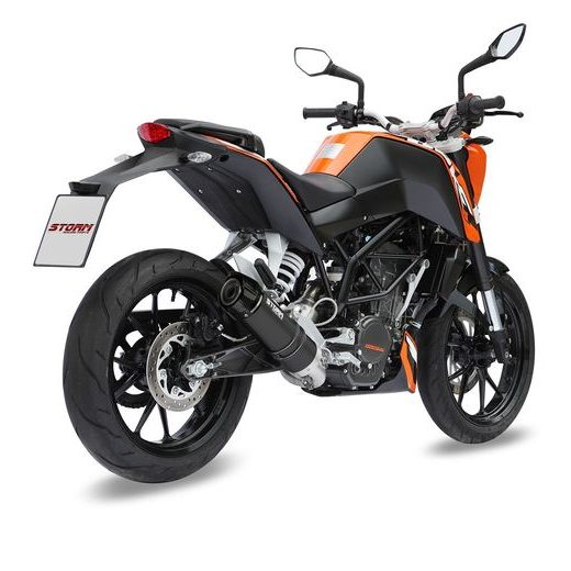 Výfuk kompletný 1x1 STORM GP KT.009.LXSBC Black with carbon cap