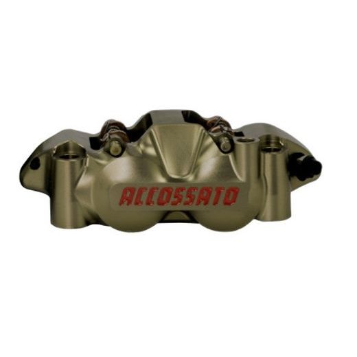 Radial brake caliper ACCOSSATO CNC-worked monoblock PZ001 108 mm pistons in titanium