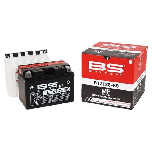 Bezúdržbová motocyklová batéria - max 20° náklon BS-BATTERY BTZ12S-BS (YTZ12S-BS)
