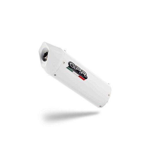Koncovka výfuku Slip-on GPR ALBUS EVO4 E4.H.226.1.ALBE4 White glossy including removable db killer and link pipe