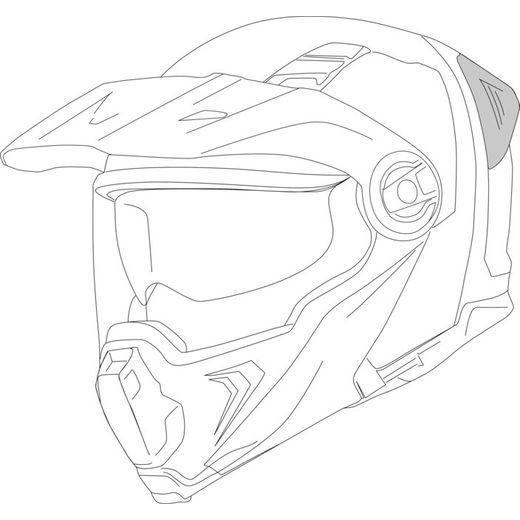 Rear ventilation iXS iXS912 SV X14093 matná čierna