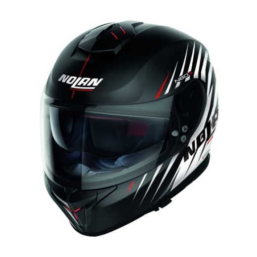 Moto helma Nolan N80-8 Kosmos N-com Flat Black 64
