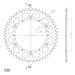 Reťazová sada D.I.D Chain - zlatý chain 520 DZ, Non-sealed, CHK front sprocket SUPERSPROX, CHK rear sprocket SUPERSPROX pre YAMAHA YZ 250 1981