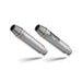 Dvojitá koncovka výfuku Slip - on GPR DEEPTONE INOX ROY.11.RACEDB.DE Brushed Stainless steel including link pipes