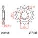 Reťazová sada EK - strieborný chain 520 DEX, X-ring (X, NX, QX, XS), CHK front sprocket JT, CHK rear sprocket JT pre HUSQVARNA WR 125 1985-1987