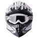 Cross helmet GMS FORTIS ZG14022 matt black-white 2XL