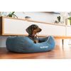 Red Dingo Donut Bed Pelech pro psy Large 100 cm modrý
