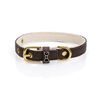 FUNKY DOG BROWN hnědý Piñatex obojek S 2,5 cm x 30-36 cm