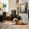 DogSpace Max L prostorová zábrana kovová černá