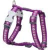 Red Dingo Postroj RD 12 mm x 30-44 cm - Daisy Chain Purple