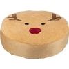 Trixie Xmas Cushion Moose vánoční kulatý polštář sob 60 cm fleece/plyš světlehnědá