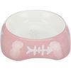 Trixie Keramická miska 200ml/13cm CAT + rybí kostra