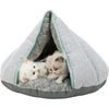 Trixie JUNIOR plyšová jeskyně stan 45x30x40cm šedá