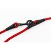 Aminela Vodítko lano s kůží přepínací černé kování červená