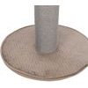 Trixie Škrabací sloupek LIVIA s plyšovou kuličkou 64 cm sisal/plyš béžovošedá