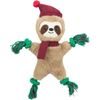 Trixie Xmas SLOTH - vánoční lenochod 30 cm, píská/šustí, plyš/lano