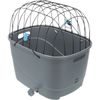 Trixie Plastový košík na zadní nosič s mřížkovou střechou 36x47x46cm šedý (max. 6kg)