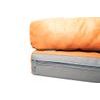 Aminela pelíšek s okrajem 120x80cm Half and Half oranžová/šedá
