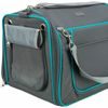 Trixie Transportní taška VICKY 40 x 27 x 28 cm do 5 kg šedá/tyrkysová