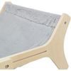 Trixie Hammock lehátko pro kočky do 12 kg 47x24x38cm dřevo/plyš šedá