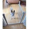 DogSpace Lassie tlaková branka pro pejsky 73-80 cm bílá