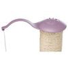 Trixie JUNIOR škrabadlo pro koťata ø 26 cm/ 47 cm fleece/sisal světlá lila