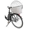 Trixie Přepravní proutěný koš na zadní nosič kola šedý 35x49x55cm (max 8kg)