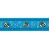 Red Dingo Obojek 20 mm x 30-47 cm Bumble Bee Turquoise