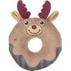 TRIXIE Xmas Moose Donut vánoční plyšový kroužek-los 14 cm
