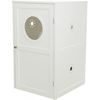Trixie XL domek na kočičí toaletu 2 poličky MDF 53x90x58cm bílá