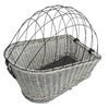 Trixie Přepravní proutěný koš na zadní nosič kola šedý 35x49x55cm (max 8kg)