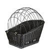 Trixie Přepravní proutěný koš na zadní nosič kola černý 35x49x55cm (max 8kg)