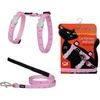 Red Dingo Postroj s vodítkem kočka Breezy Love Pink