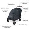 Wonderfold Pet Kočárek PFL pro psy do 45 kg black