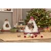 TRIXIE Xmas Bed Dwarf vánoční sametová kukaň Skřítek ø 45 × 47 cm bordó