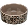 TRIXIE Keramická miska LEO, 0,3 l/ 12 cm, hnědá/leopardí