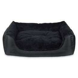 Argi Pelech pro psa obdélníkový s polštářem Aspen černý 68 x 56 x 18 cm