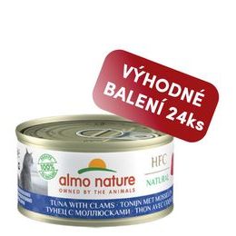 Almo Nature HFC Natural Tuňák a mušle 70g výhodné balení 24ks