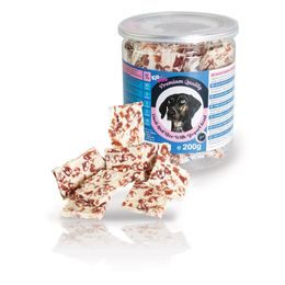 KidDog kachní masíčko s rýží a jogurtovou náplní PREMIUM QUALITY 200 g dóza