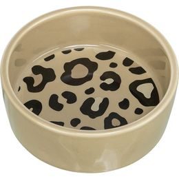 TRIXIE Keramická miska LEO, 0,3 l/ 12 cm, hnědá/leopardí