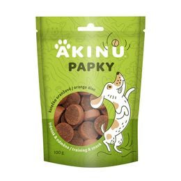 Akinu PAPKY Kolečko oranžové pamlsek pro psy 100 g