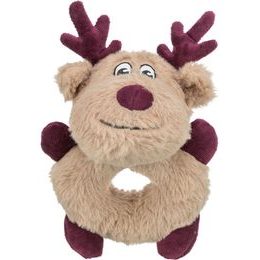 TRIXIE Xmas Reindeer vánoční plyšový sob - kroužek 24 cm