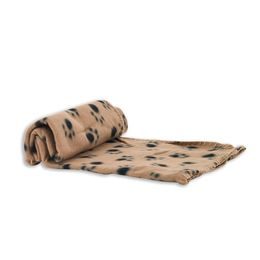 Akinu deka fleece s tlapkami béžová 100x70cm