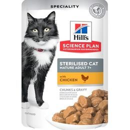 Hill's Science Plan Feline Mature Adult Sterilised Chicken kapsička 12 x 85 g