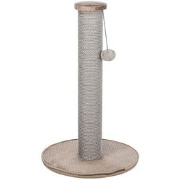 Trixie Škrabací sloupek LIVIA s plyšovou kuličkou 64 cm sisal/plyš béžovošedá