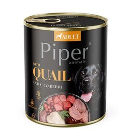 Piper NEW s křepelkou a brusinkami konzerva pro psy 800 g