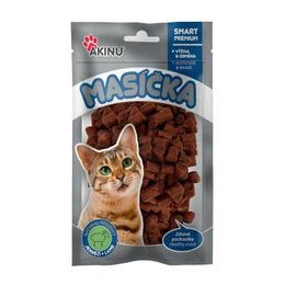Akinu Masíčka jehněčí kousky pro kočky 50g