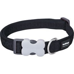 Red Dingo obojek polstrovaný L Black 20 mm x 41-68 cm